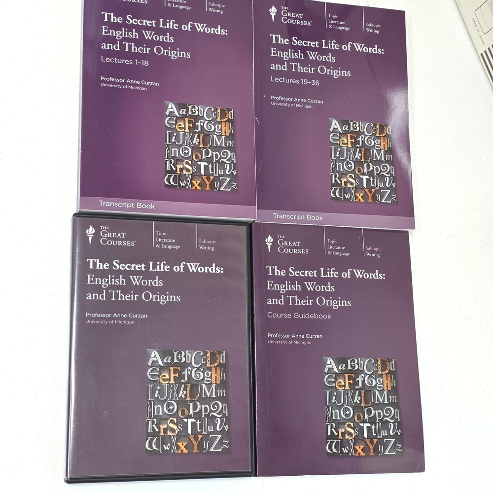 The Great Courses The Secret‎ Life of Words English Origins DVD Books Set Curzan